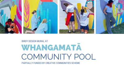 Meet Birdy the Artist Behind the Whangamatā Community Pool Mural