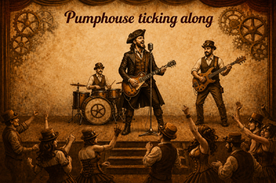 Pumphouse Ticking Along